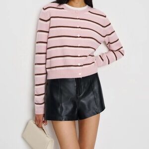 Reformation Clara Cashmere Crew Cardigan